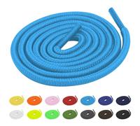 TBOC 2X Lacci Laccetti Stringhe Tondi [Azurro] Laccio [90 cm] Scarpe Sneakers Scarponi Compatibile con Timberland Nike Air Force Jordan Dr Martens Adidas Converse Bambini Adulti Trekking