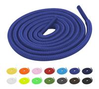 TBOC 2X Lacci Laccetti Stringhe Tondi Blu Elettrico Laccio [150 cm] Scarpe Sneakers Scarponi Compatibile con Timberland Nike Air Force Jordan Dr Martens Adidas Converse Bambini Adulti