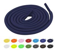 TBOC 2X Lacci Laccetti Stringhe Tondi [Blu Navy] Laccio [120 cm] Scarpe Sneakers Scarponi Compatibile con Timberland Nike Air Force Jordan Dr Martens Adidas Converse Bambini Adulti Trekking