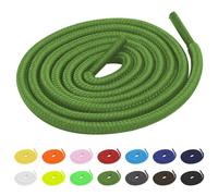 TBOC 2X Lacci Laccetti Stringhe Tondi Verde Laccio [120 cm] Scarpe Sneakers Scarponi Compatibile con Timberland Nike Air Force Jordan Dr Martens Adidas Converse Bambini Adulti Trekking