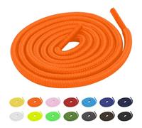 TBOC Lacci Laccetti Stringhe Tondi [Fluoro Arancia] Laccio [140 cm] Scarpe Sneakers Scarponi Compatibile con Timberland Nike Air Force Jordan Dr Martens Adidas Converse Bambini Adulti