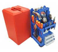 Tbox Tbox 400 Boîte à outils 3 cassetti Plastica Matt Blu-Rosso 70 utensili