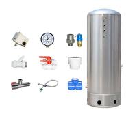 TBQATNTS Grande serbatoio a pressione verticale, kit serbatoio a pressione pozzo in acciaio inossidabile, pressione del sistema idrico completamente automatico con kit di montaggio, per pompa di pozzo