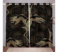 Tbrand - Tende per camera da letto, soggiorno, per bambini, ragazzi, ragazze, stile bohémien, motivo cachemire, finestre, drappeggi, stile mandala, W46 x L72