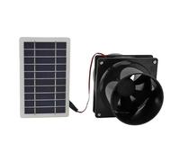 TBrephint Ventilatore di scarico, Ventola aspirante in ABS | Utilizzo: Ventilatore in ABS da 10 W 12 V ad energia solare for la serra for camper di polli for animali domestici