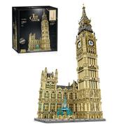 TBRICKFUNR Architecture London Big Ben Building Blocks Set - Famoso modello Torre dell'orologio, skyline della città, casa mattoni, set da costruzione per adulti, decorazione per casa e ufficio e
