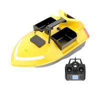 TBRICKFUNR Barca da pesca RC, V020 Smart RC Bait Boats Speedboat con 3 tramogge per esca, telecomando 500M, 40 punti di accesso GPS, ritorno automatico, luci LED luminose per la pesca