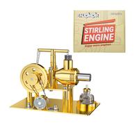 TBRICKFUNR Modello di motore Stirling, kit di montaggio del motore Stirling in stile bilanciamento del metallo, regali per gli appassionati di meccanica