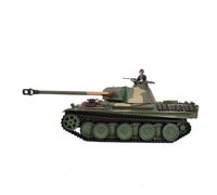 TBRICKFUNR RC German Panther G Carro armato Modello con Luci Suoni 1/16 2.4G Modello di Carro armato Militare, (versione aggiornata/Verde mimetico)
