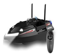 TBRICKFUNR V802 - Esca da pesca ad alta efficienza, con 4 tramogge per esche, capacità di 3 kg, telecomando da 500 m, luci a LED