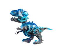TBRICKFUNR Velociraptor - Kit di modellini 3D in metallo, versione Q, modellino meccanico creativo fai da te, ornamento perfetto per la casa (versione kit/139 pezzi/blu)