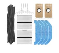 Tbrov Compatibile Compatibile con Neakasa NoMo N3 / RS0100WA Rullo Spazzola laterale Filtro Mop Panni Sacchetto for la polvere Robot Aspirapolvere Accessorio Parte(Set O)
