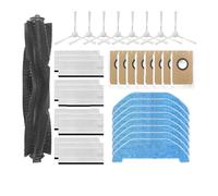 Tbrov Compatibile Compatibile con Neakasa NoMo N3 / RS0100WA Rullo Spazzola laterale Filtro Mop Panni Sacchetto for la polvere Robot Aspirapolvere Accessorio Parte(Set Q)
