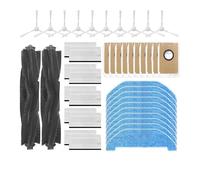 Tbrov Compatibile Compatibile con Neakasa NoMo N3 / RS0100WA Rullo Spazzola laterale Filtro Mop Panni Sacchetto for la polvere Robot Aspirapolvere Accessorio Parte(Set R)