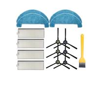 Tbrov Compatibile con iLife A7, A9S, DEXP LF800, Genio Deluxe 500, Amibot Animal Premium H2O Connect Parts Spazzola laterale principale Filtro Mop(Set 6)