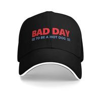 TBSANIN Cappello da Baseball Brutta Giornata per Essere Un Hot Dog Amante di Hot Dog Fast Food Wiener Casual Estate Uomini di Alta qualità Regali