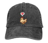 TBSANIN Cappello da Baseball Colore Puro papà Stardew Valley Happy White Chicken Cappello da Donna Visiera Parasole Berretto con Visiera Regali