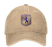 TBSANIN Cappello da Baseball Gerusalemme Città Emblema Israele Cool Donne Uomini Hip Hop Parasole Esterno Sole Regalo Regali