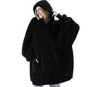 TBSCWYF Felpe con Cappuccio Donna Oversize Pullover Blanket Hoodie Super Confortevole Felpa con Coperta Sherpa Fleece Jumper Coperta Cappotto Donna Invernale Autunno Elegante Lungo Hoodie