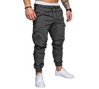 TBSCWYF Pantaloni Tuta Sportivi Uomo Joggers con Tasche Laterali a Zip Abbigliamento Ginnastica Lunghi Elasticizzati Leggeri Comodi Palestra