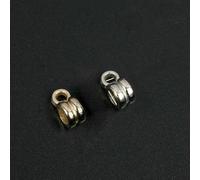 TBSKUY 50 piezas de abalorios con forma de fianza de color dorado y plateado para hacer joyas, espaciadores, colgantes, compatibles con pulseras europeas, estilo 4, dorado, 50 piezas