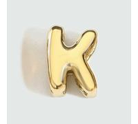 TBSKUY Ciondolo a forma di lettera a bolla 3D in acciaio inossidabile lucido, per la creazione di gioielli fai da te, braccialetti e collane - XP46998 - Colore oro K