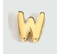 TBSKUY Ciondolo a forma di lettera a bolla 3D in acciaio inossidabile lucido, per la creazione di gioielli fai da te, braccialetti e collane - XP46998 - Colore oro