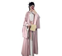 TBTROQXCT Costume tradizionale cinese da donna della dinastia Han, Hanfu, con cintura, abito lungo for feste di Halloween, abito Tang(23#-pink,L)