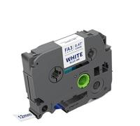 TBXwsofl 1pcs compatibili da 12 mm tappeti in tessuto tze-fa3 tze-fa3r tze-fa3r ferro su etichette di stoffa per etichette Pt(Blue on White)