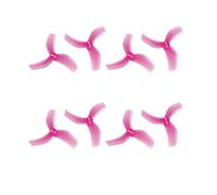 TBXwsofl 4CW 4CCW D63 1.5mm 5 3 3 fori CW CCW per 1105 1108 motore fai da te RC Racing Drone(D63 3-Blades Pink)