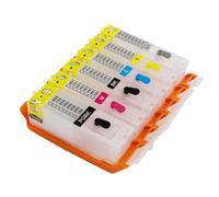 TBXwsofl 6pcs PGI 150 CLI 151 Gy Riempitura della cartuccia a inchiostro vuoto con chip arco compatibile con MG6310 MG6610 MG7110 MG7510 IP8710 Stampanti
