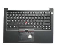 TBXwsofl Tastiera per Laptop Compatibile con Copertina Superiore Palmrest per Modelli E14 Gen1(Black No Backlit)