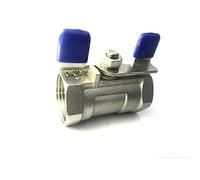 TBZOQAID Valvola a Sfera Monopezzo con Maniglia a Farfalla for valvola dell'Acqua di Rubinetto in Acciaio Inossidabile 304 da 1 Pezzo(Dn25)