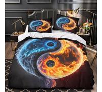 TBZXEEWOE Modello di anatra gialla copripiumino Set di 3 Pezzi morbida stampa di 3D con federa decorazione per la camera da letto Set Di Copripiumino for adulti e coppie Double（200x200cm）