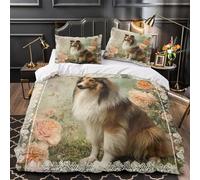 TBZXEEWOE Pecora nella vasca da bagno copripiumino Set di 3 Pezzi morbida motivo 3D con federe per cuscini incluso federe Set Di Copripiumino for coppie e ragazze Double（200x200cm）