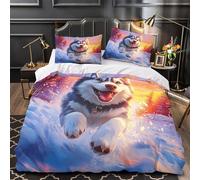 TBZXEEWOE Pecora nella vasca da bagno Set Di Copripiumino 3 pezzi morbida stampa di 3D con federe per cuscini illustrazione di animali stravaganti copripiumino for coppie e adulti King（220x240cm）