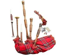 TC - Cornamusa scozzese in palissandro, set completo, sacco da dudelsack, Gaita, cornamusa