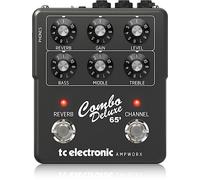 TC Electronic COMBO DELUXE 65' PREAMP Pedale per Chitarra | Preamp a Doppio Canale con Controlli Indipendenti dei Canali, Riverbero a Molla Integrato e Uscite Dedicati per DI e Cuffie.