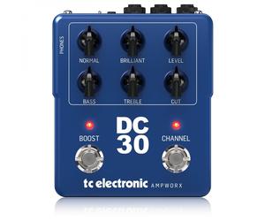 TC ELECTRONIC DC30 PREAMP PEDALE SIMULATORE AMPLIFICATORE PRE/POST BOOST