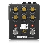 TC Electronic JIMS 45 PREAMP Pedale per Chitarra | Preamp per Chitarra a Doppio Canale con Controlli Indipendenti del Canale, Boost Pre/Post e Uscite Dedicati per DI e Cuffie
