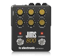 TC Electronic JIMS 800 PREAMP Pedale per Chitarra | Preamp per Chitarra a Doppio Canale con Controlli Indipendenti dei Canali, Boost Pre/Post e Uscite Dedicati per DI e Cuffie.