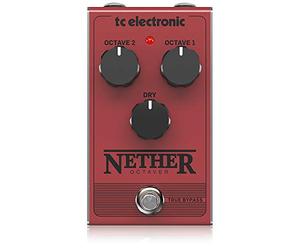 TC Electronic NETHER OCTAVER Pedale dottava completamente analogico classico con 1 o 2 ottave sotto loriginale per aggiungere unestremità inferiore calda e profonda