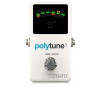 TC Electronic Polytune 3 Chitarra Holistic Tuner Integrato Buffer 19V Batteria
