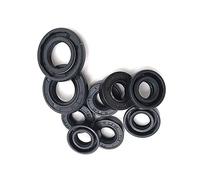 Tc Nbr albero paraolio Nitrile coperto doppio labbro paraolio con la giarrettiera Primavera, 24.5X37.93X6 2Pcs