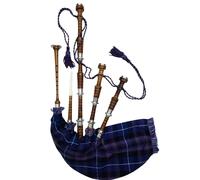 TC Pride Di Scozia Tartan Scozzese Great Highland Palissandro Argento Supporti