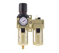 TC TECHNIC Filtro aria Riduttore Oliatore Lubrificatore Pressione di esercizio massima 10 Bar Previene le macchie di ruggine Flusso d'aria massimo 4000 l/min filettatura 1/2" (~19 mm) Scarico manuale