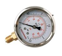 TC Technic Manometro Glicerina 0-2,5 Bar, 63 Mm, Montaggio A Pavimento 1/4