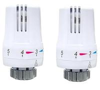 TC TRV - Valvola termostatica per termosifone, per corpo Drayton TRV4, confezione da 2, solo testa