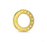 TC04 Ti Alloy Centerlock Compressione Cap Set Blocco Interno ed Esterno per Sistemi Freni a Disco M31xP1.0 (Blocco Esterno - Oro)
