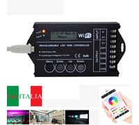TC420 Centralina Led Timer Dimmer RGB-Controller DC12V-24V 20A-5CH-Programmable